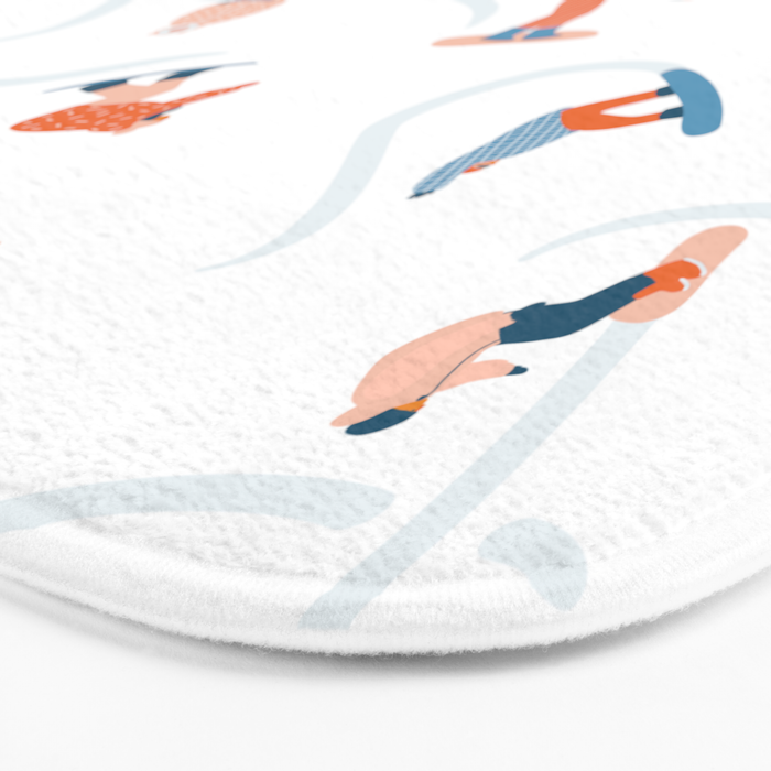 Snowboarding Bath Mat Gallery Image 3