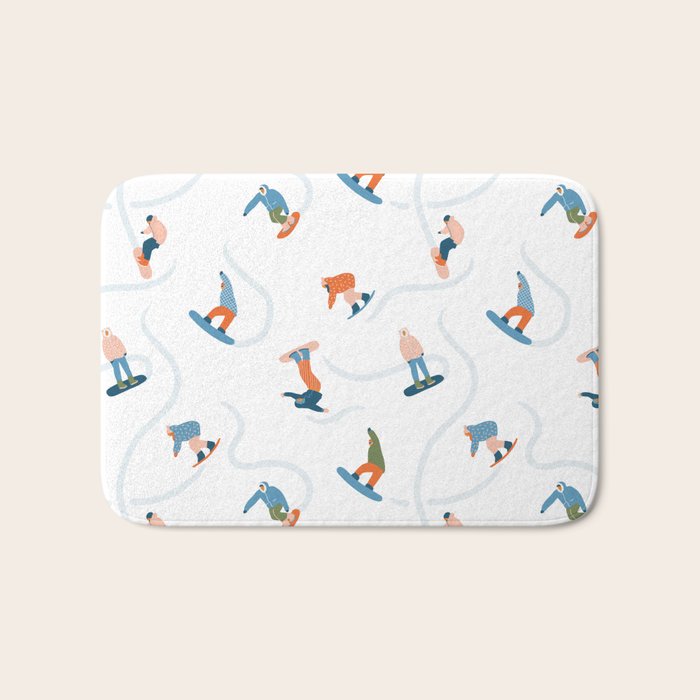 Snowboarding Bath Mat Gallery Image 1