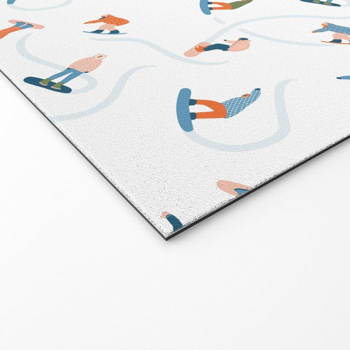 Snowboarding Welcome Mat Gallery Image 2