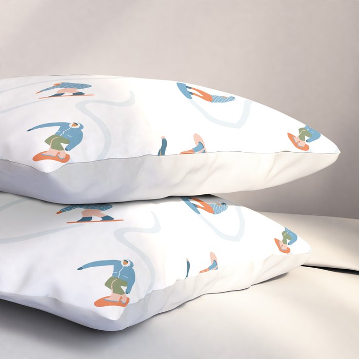 Snowboarding Pillow Sham Gallery Image 3