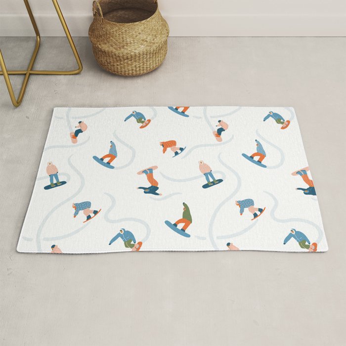 Snowboarding Rug Gallery Image 1