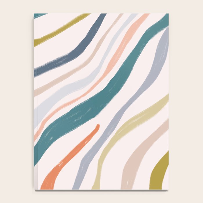 Abstract painting in pastel hues Notebook Gallery Image 4