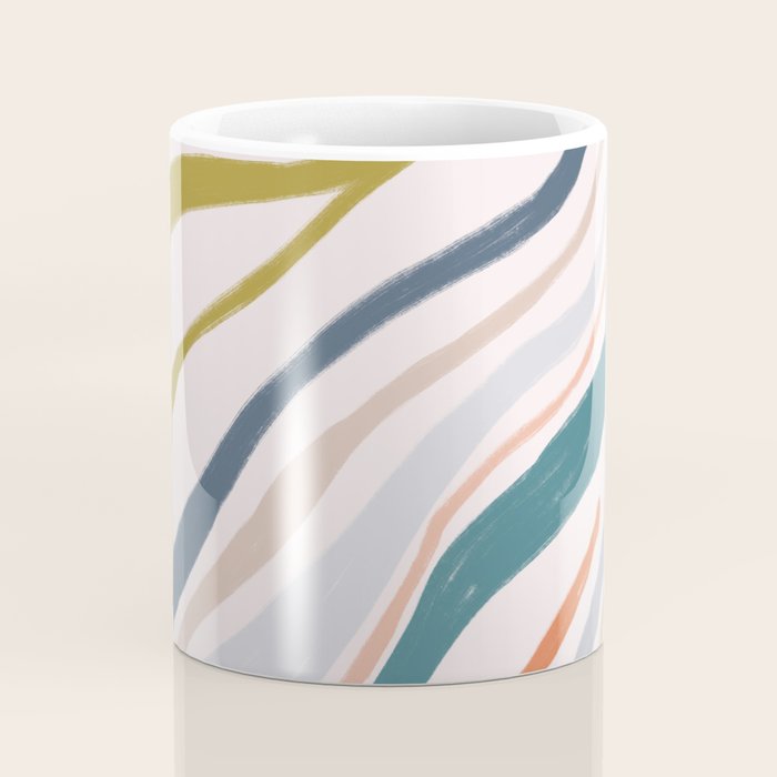 Abstract painting in pastel hues Coffee Mug Gallery Image 4