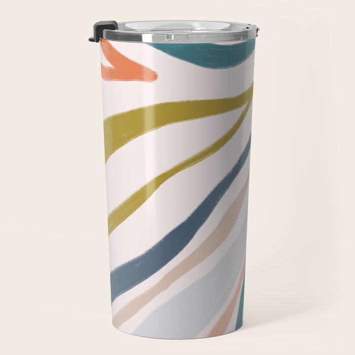 Abstract painting in pastel hues Travel Mug Gallery Image 3