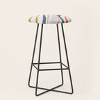 Abstract painting in pastel hues Stool Gallery Image 1