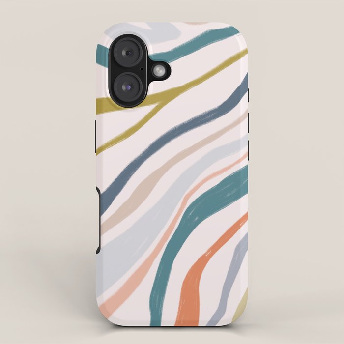 Abstract painting in pastel hues iPhone Case Gallery Image 1