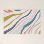 Abstract painting in pastel hues Welcome Mat Gallery Image 1