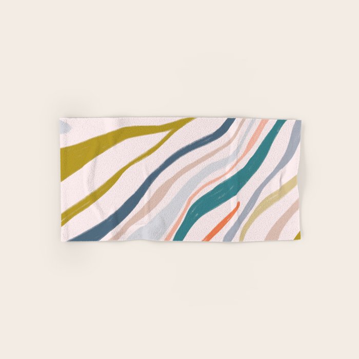 Abstract painting in pastel hues Bath Towel Gallery Image 1