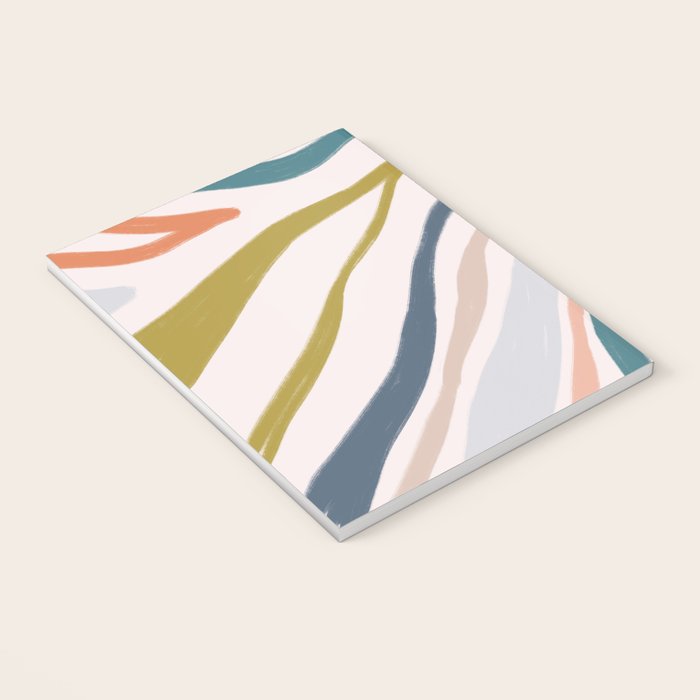 Abstract painting in pastel hues Notebook Gallery Image 3