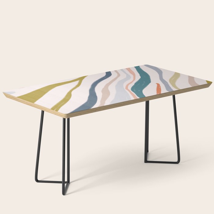 Abstract painting in pastel hues Coffee Table Gallery Image 1