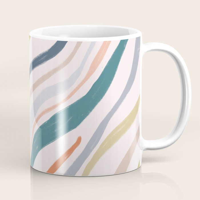 Abstract painting in pastel hues Coffee Mug Gallery Image 1