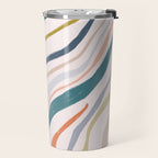 Abstract painting in pastel hues Travel Mug Gallery Image 2
