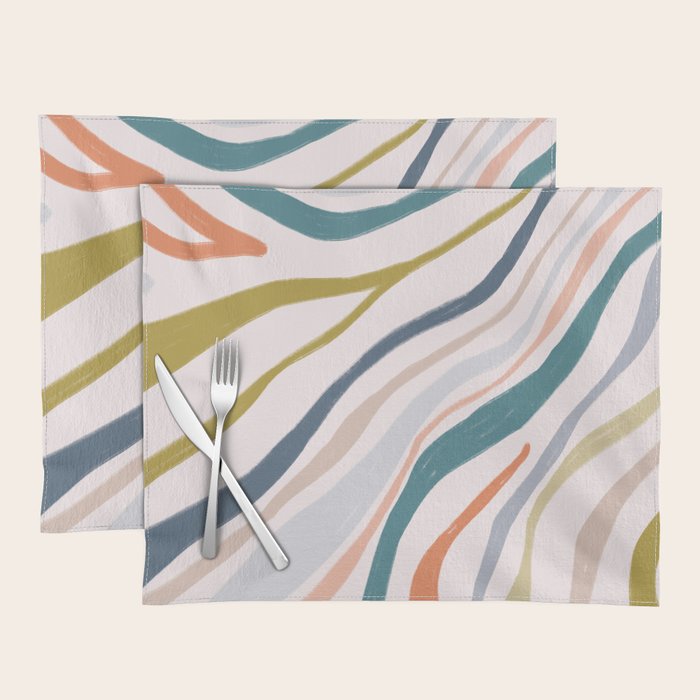 Abstract painting in pastel hues Placemat Gallery Image 1