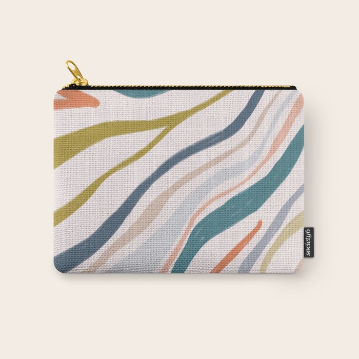 Abstract painting in pastel hues Carry All Pouch Gallery Image 1