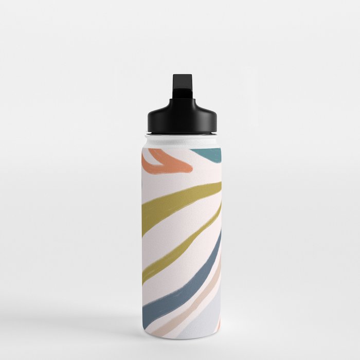 Abstract painting in pastel hues Water Bottle Gallery Image 3
