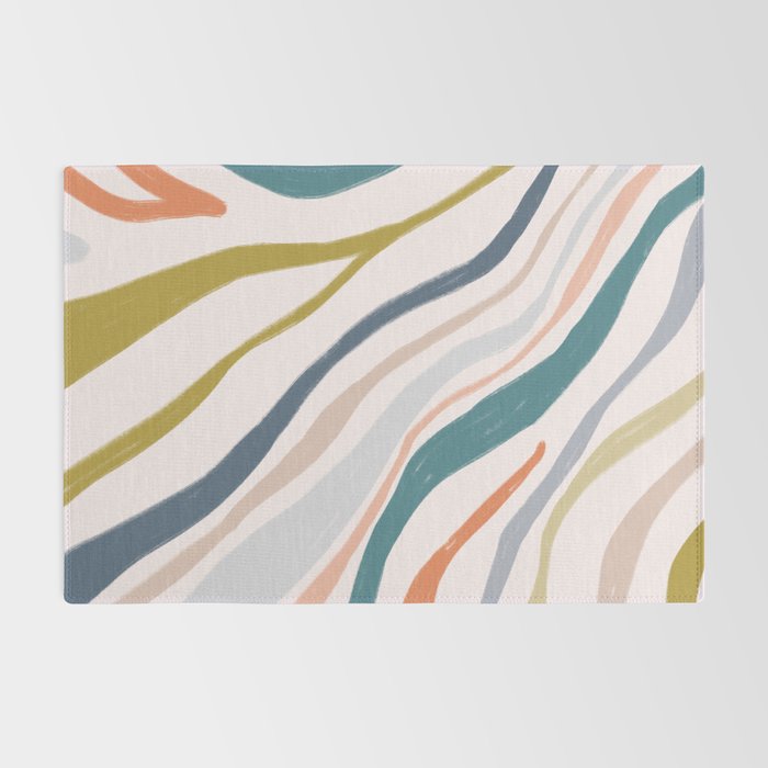 Abstract painting in pastel hues Rug Gallery Image 2
