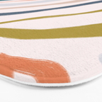 Abstract painting in pastel hues Bath Mat Gallery Image 3