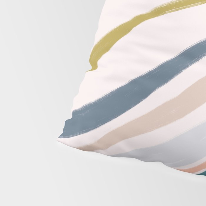 Abstract painting in pastel hues Pillow Sham Gallery Image 4