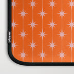 Midcentury Stars and Dots Classic Pattern in Orange and Blush Pink Laptop Sleeve Gallery Image 3
