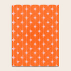 Midcentury Stars and Dots Classic Pattern in Orange and Blush Pink Notebook Gallery Image 4