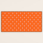 Midcentury Stars and Dots Classic Pattern in Orange and Blush Pink Desk Mat Gallery Image 3