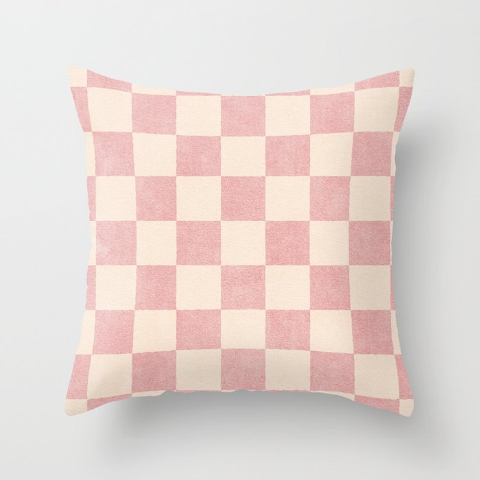 CHECKER - 001 - Macaron Throw Pillow Gallery Image 1