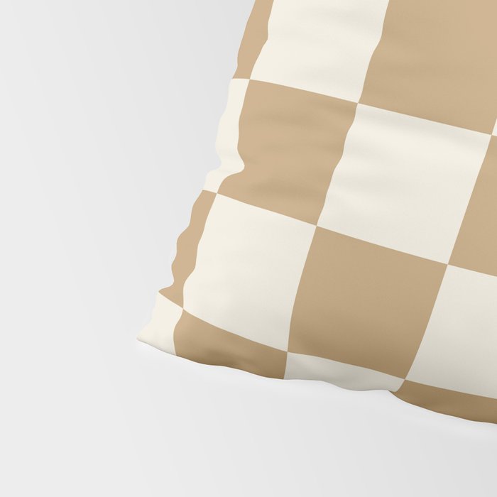 Wheatberry x Cream Puff Mixed Checker Pillow Sham Gallery Image 4