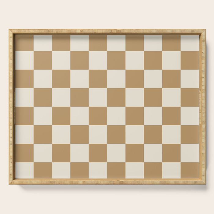 Wheatberry x Cream Puff Mixed Checker Serving Tray Gallery Image 1