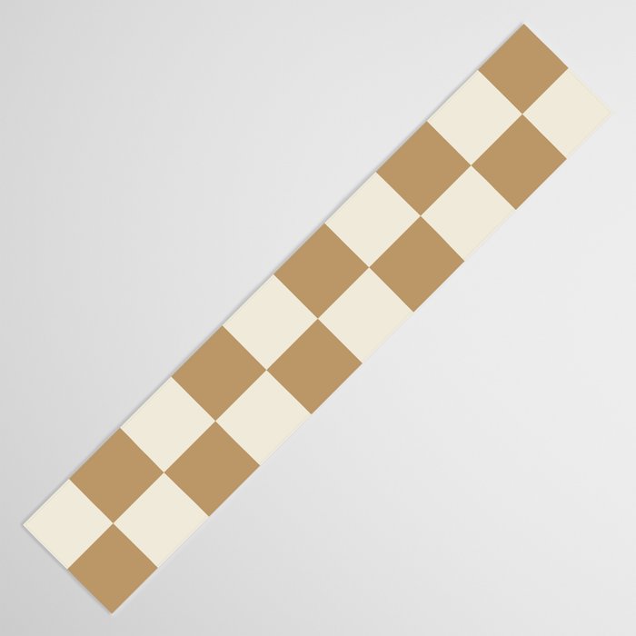 Wheatberry x Cream Puff Mixed Checker Table Runner Gallery Image 3