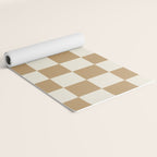 Wheatberry x Cream Puff Mixed Checker Yoga Mat Gallery Image 2
