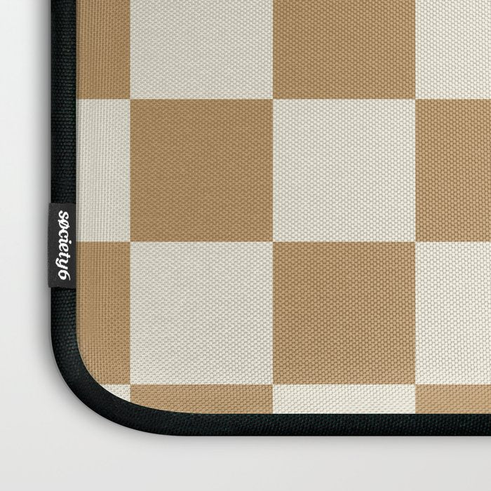 Wheatberry x Cream Puff Mixed Checker Laptop Sleeve Gallery Image 3