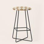 Wheatberry x Cream Puff Mixed Checker Stool Gallery Image 1