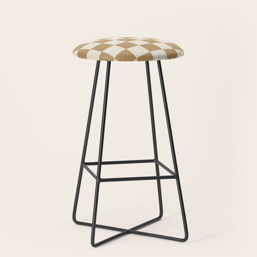 Wheatberry X Cream Puff Mixed Checker Stool Gallery Image 1