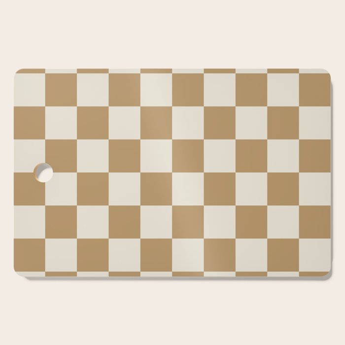 Wheatberry x Cream Puff Mixed Checker Cutting Board Gallery Image 1