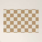 Wheatberry x Cream Puff Mixed Checker Welcome Mat Gallery Image 1