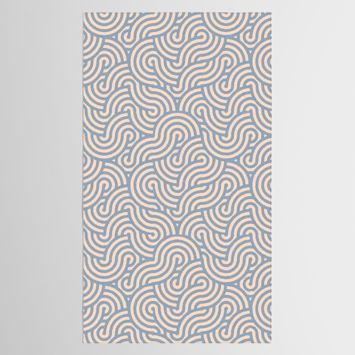 SWIRL - Stone and Almond Tablecloth Gallery Image 2