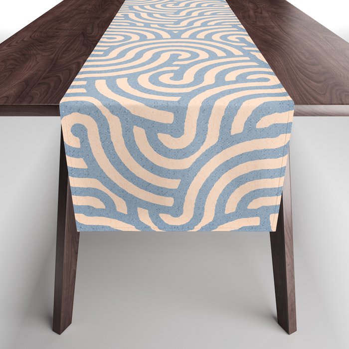 SWIRL - Stone and Almond Table Runner Gallery Image 1