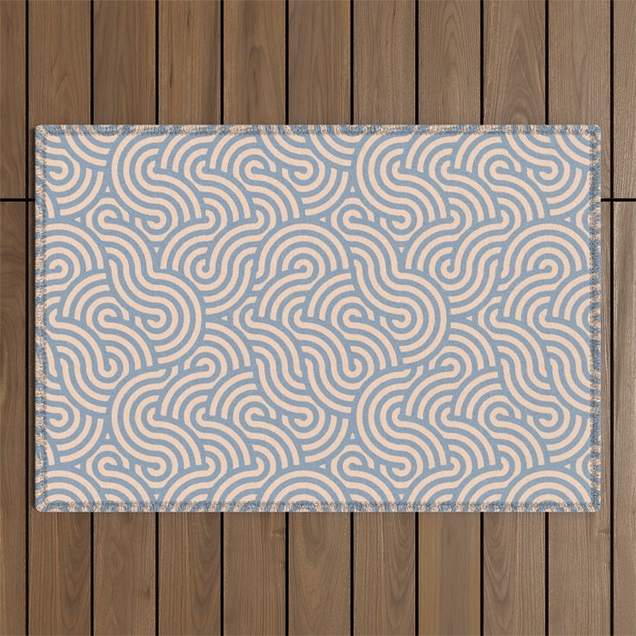 SWIRL - Stone and Almond Outdoor Rug Gallery Image 1