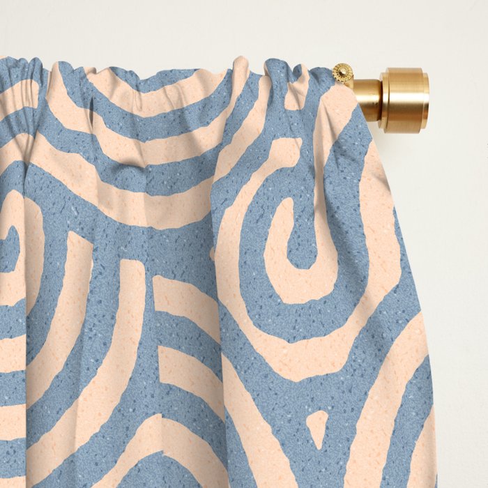 SWIRL - Stone and Almond Window Curtain Gallery Image 2