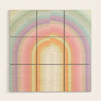 Dreamy Pastel Rainbow 1 Wood Wall Art Gallery Image 1