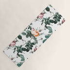 Floral and Winged Darter Yoga Mat Gallery Image 1