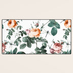 Floral and Winged Darter Desk Mat Gallery Image 3
