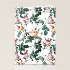 Floral and Winged Darter Stationery Card Gallery Image 2