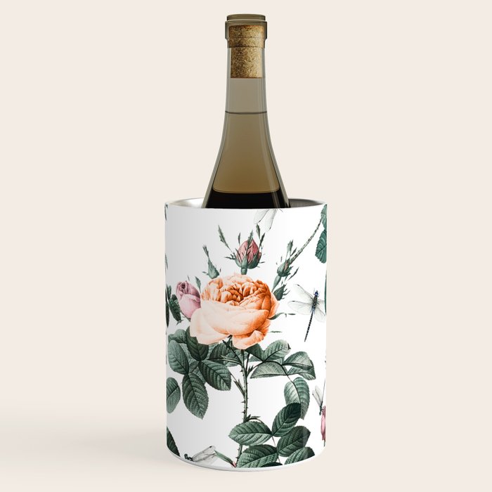Floral and Winged Darter Wine Chiller Gallery Image 1