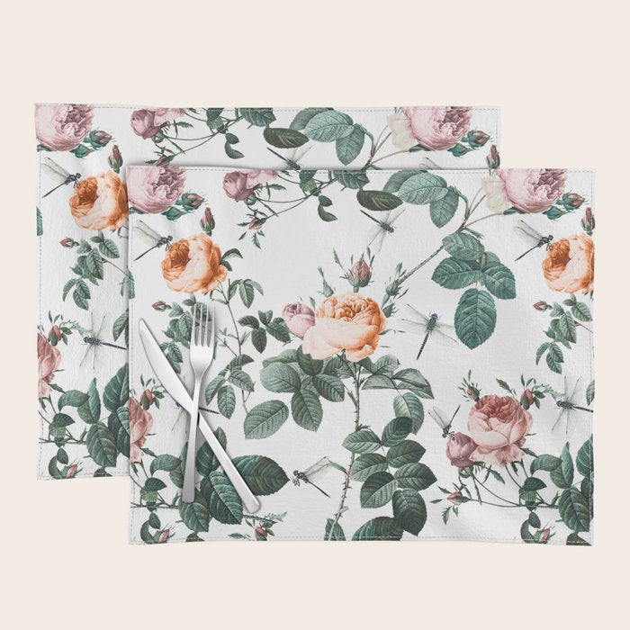 Floral and Winged Darter Placemat Gallery Image 1