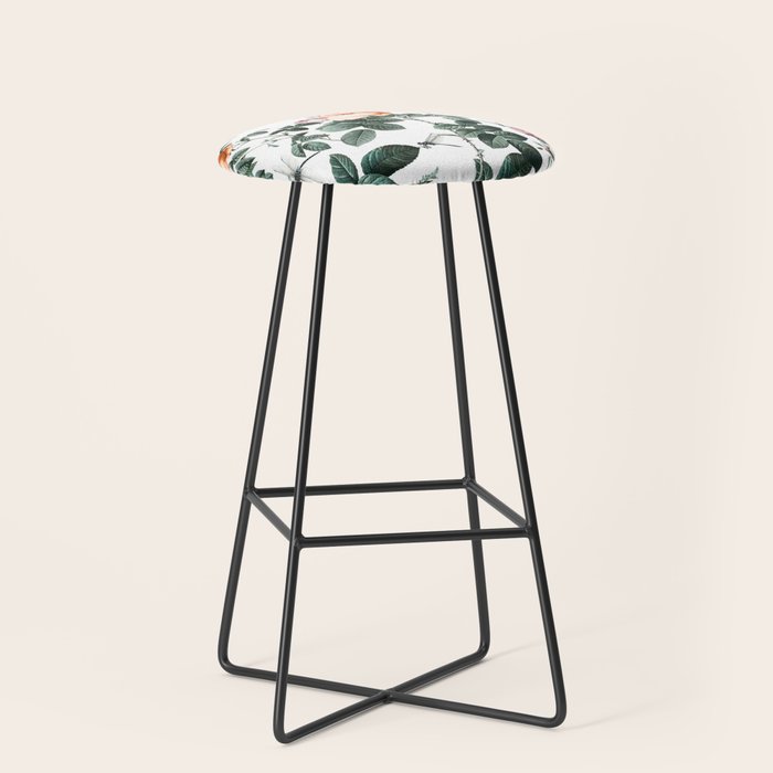 Floral and Winged Darter Stool Gallery Image 1