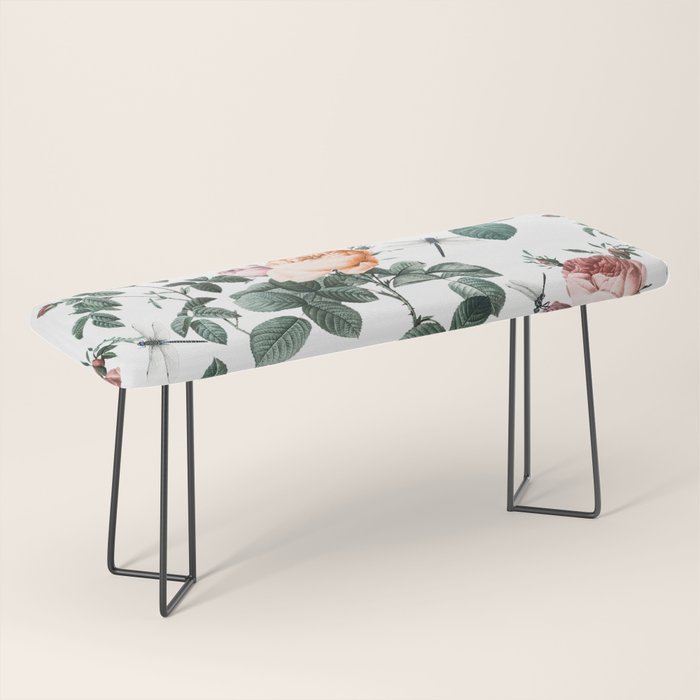 Floral and Winged Darter Bench Gallery Image 1
