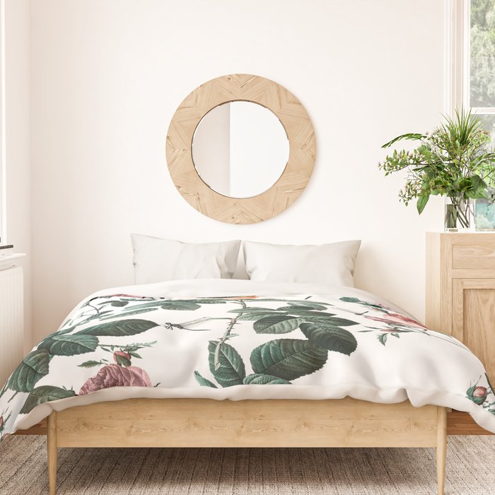 Floral and Winged Darter Duvet Cover Gallery Image 3