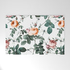 Floral and Winged Darter Welcome Mat Gallery Image 1