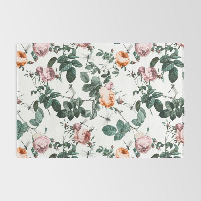 Floral and Winged Darter Rug Gallery Image 2